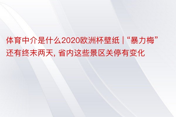 体育中介是什么2020欧洲杯壁纸 | “暴力梅”还有终末两天, 省内这些景区关停有变化