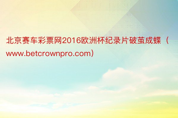 北京赛车彩票网2016欧洲杯纪录片破茧成蝶（www.betcrownpro.com）